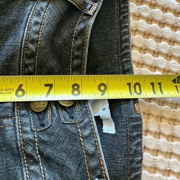 Vintage Y2K Cabi Low Rise Boot Cut Jeans Flap Pockets Rodeo Coyote Ugly Size 4 - Picture 9 of 10